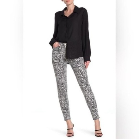 Frame Womens 26 Le High Animal Print Ankle Skinny Jeans High Waist Denim… - Picture 1 of 16